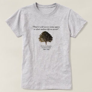 Camiseta Que nunca volverá a suceder, Emily Dickinson