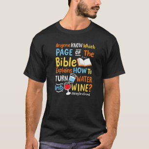 Camiseta ¿Qué Página De La Biblia Explica Cómo Cambiar El A