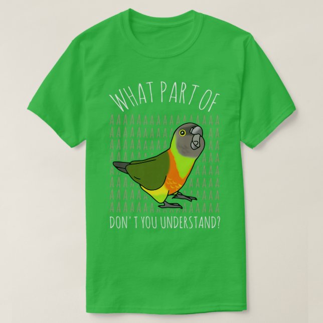 Camiseta Qué parte de AAAAA donx27t entiende Senegal (Diseño del anverso)