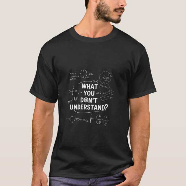 Camiseta ¿Qué parte de no entiendes divertida enseñanza de  (Anverso)