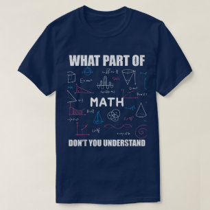 Camiseta ¿Qué parte de no entiendes Matemáticas divertida
