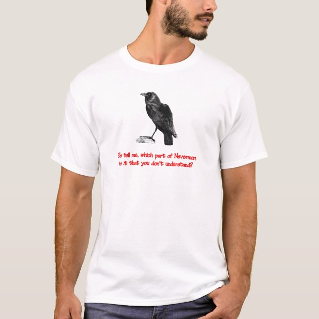 Camiseta ¿Qué parte de nunca más usted no entiende? (Anverso)