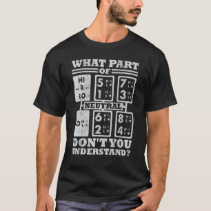 Camiseta ¿Qué parte del engranaje del camión no entiendes e