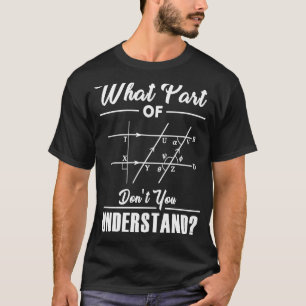 Camiseta Qué parte del profesor de matemáticas Nerd Math Ch