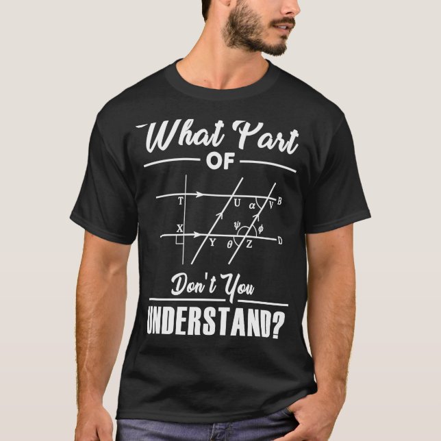 Camiseta Qué parte del profesor de matemáticas Nerd Math Ch (Anverso)