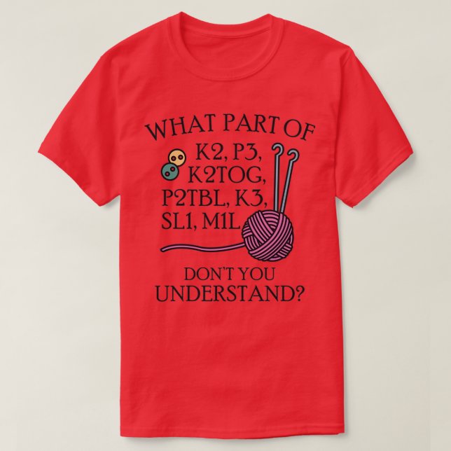Camiseta Qué parte del tejido (Diseño del anverso)