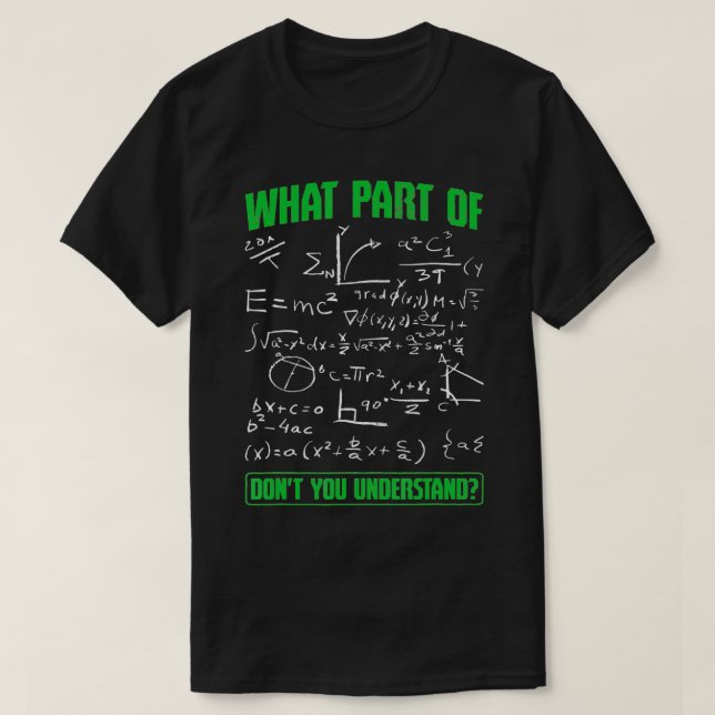 Camiseta ¿Qué parte no entiendes a los estudiantes de ingen (Diseño del anverso)