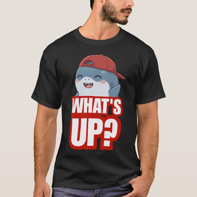 Camiseta ¿Qué pasa? - Chibi Tiburón Divertido (Anverso)
