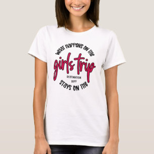 Camiseta ¿Qué pasa con el Personalizado del viaje de Chic