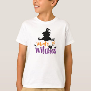 Camiseta Qué pasa con las brujas, brujas, gatos, murciélago