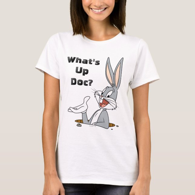 Camiseta ¿QUÉ PASA DOC?™ BUGS BUNNY™ Rabbit Hole (Anverso)