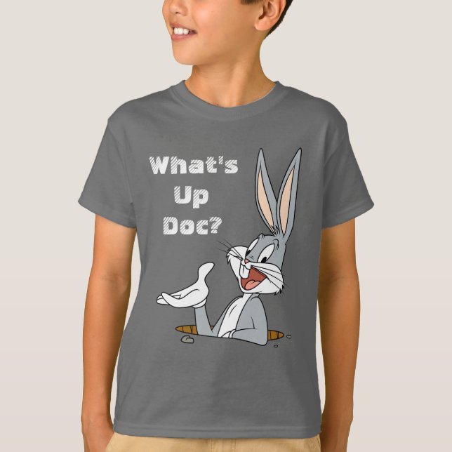 Camiseta ¿QUÉ PASA DOC?™ BUGS BUNNY™ Rabbit Hole (Anverso)