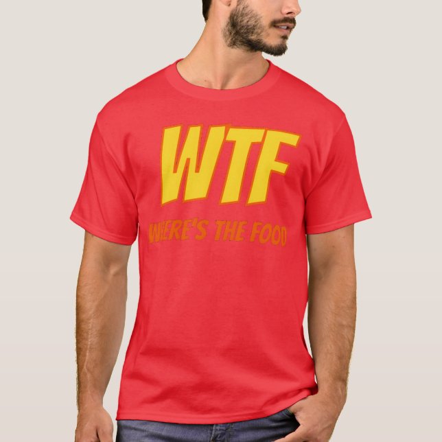 Camiseta ¿QUÉ PASA DÓNDE ESTÁ LA COMIDA amigos (Anverso)