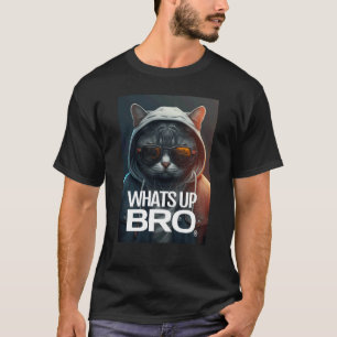 Camiseta QUÉ PASA HERMANO Moda de calle de club de gatos