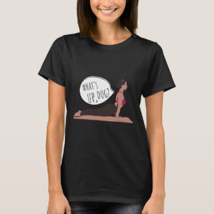 Camiseta Qué pasa perro Yoga divertido para hombres mujeres
