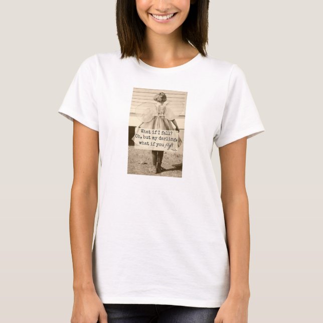 Camiseta ¿Qué pasa si vuelas? (Anverso)