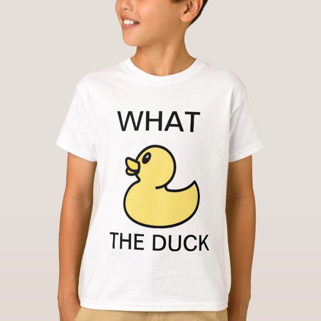 Camiseta ¡¿Qué Pato?! (Anverso)