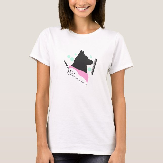Camiseta ¿qué pelo de perro? (Anverso)