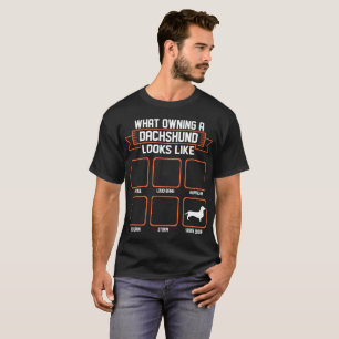 Camiseta Qué perro poseido del Dachshund parece la camiset