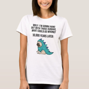 Camiseta Qué Podría Equivocarse, Gracioso Meme De Perro W