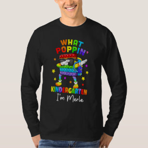 Camiseta Qué Poppin Kinder Regreso A La Escuela Niños