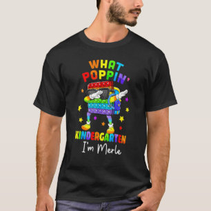 Camiseta Qué Poppin Kinder Regreso a la Escuela Niños Chico
