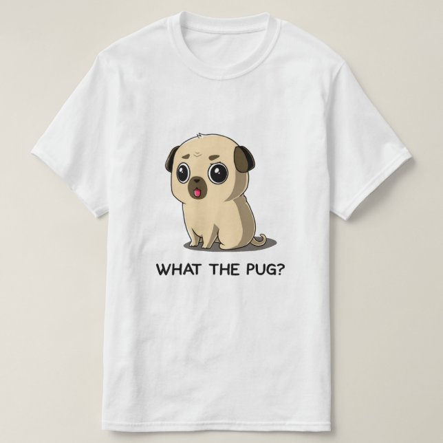 Camiseta qué pug (Diseño del anverso)