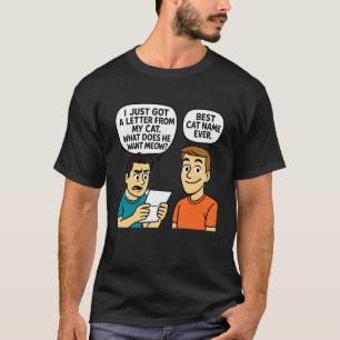 Camiseta ¿Qué Quiere Él Maullar Diseño Divertido De Gatos P