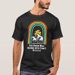 Camiseta Qué rima con el campamento de bebedores camping