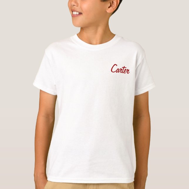 Camiseta que rueda de los niños (Anverso)