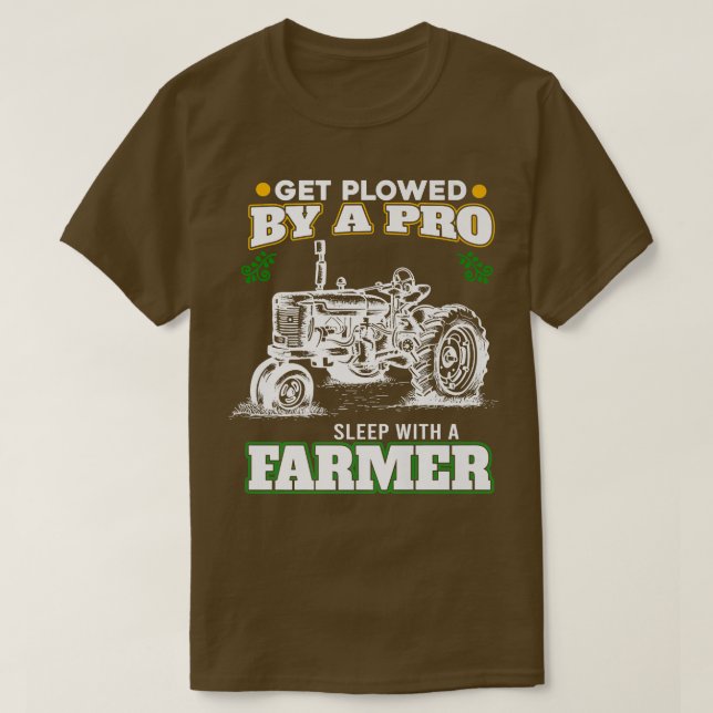 Camiseta Que Se Dorman Con Un Granjero. (Diseño del anverso)