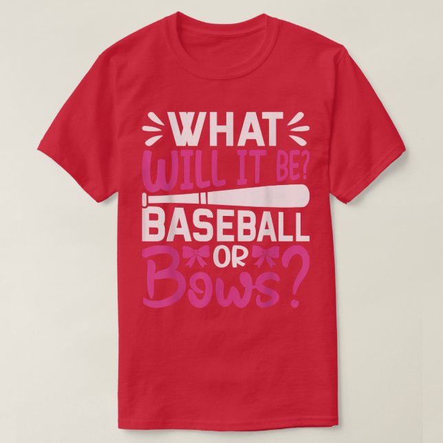 Camiseta ¿Qué será el béisbol o la rebaja de género? (Diseño del anverso)