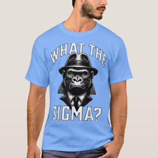 Camiseta Qué Sigma Ironic Meme Brainrot Cita Para Gorill