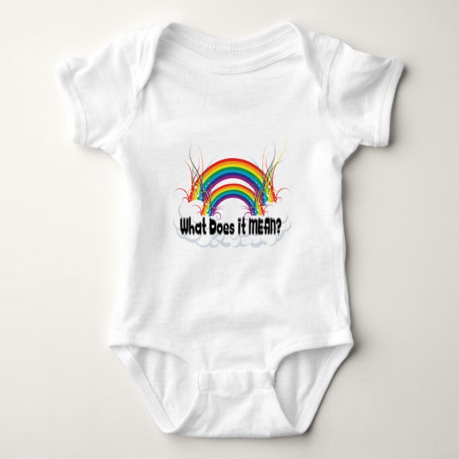 CAMISETA ¿QUÉ SIGNIFICA? ARCO IRIS DOBLE (Anverso)