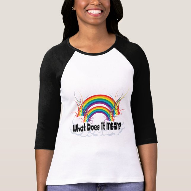 CAMISETA ¿QUÉ SIGNIFICA? ARCO IRIS DOBLE (Anverso)