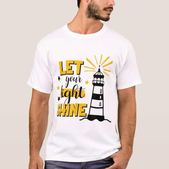 Camiseta Que Su Luz Brille La Fe Cristiana Jesús Dios Menti (Anverso)