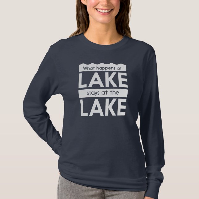 Camiseta Qué sucede en las estancias del lago en el lago (Anverso)