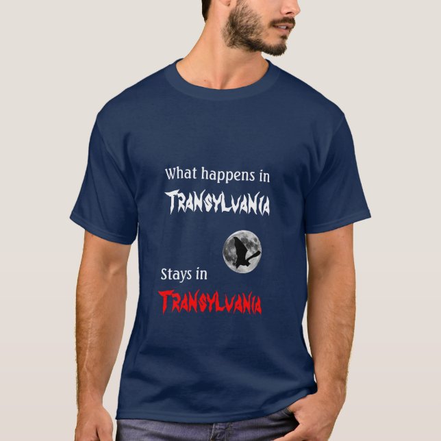 Camiseta Qué sucede en Transilvania (Anverso)