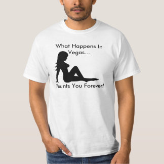 Camiseta Qué sucede en Vegas… Refugios usted para siempre