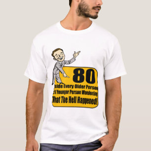 Camiseta Qué sucedió los 80.os regalos de cumpleaños