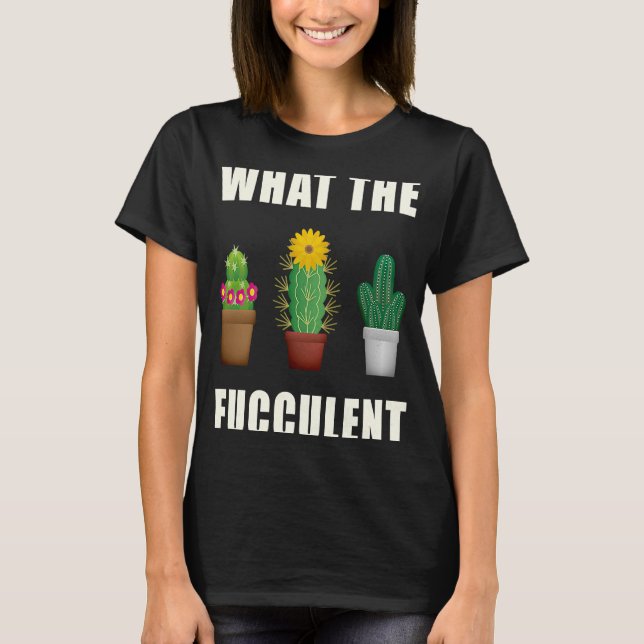 Camiseta Qué Suculentos Suculentos Cactus Vintage (Anverso)