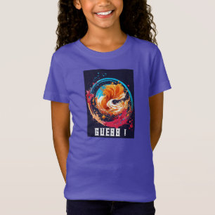 Camiseta ¿Qué tal "Adivina púrpura Circle Splash Tee" T-