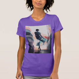 Camiseta Qué tal "Amethyst Grace: Purple Watercolor Dance