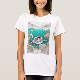 Camiseta ¿Qué tal "Femme Moda Neckline Tee"?