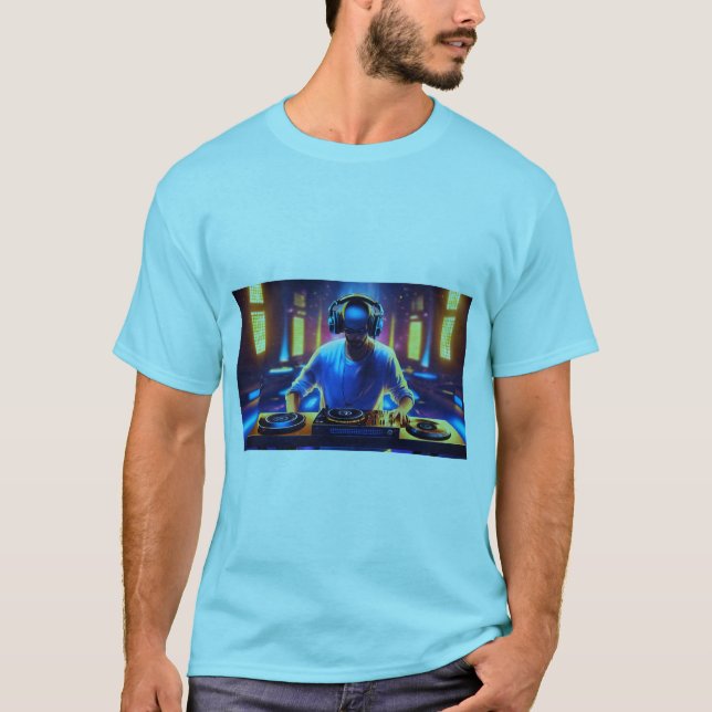 Camiseta Qué tal: "Hilos armoniosos: Usa tu música" (Anverso)