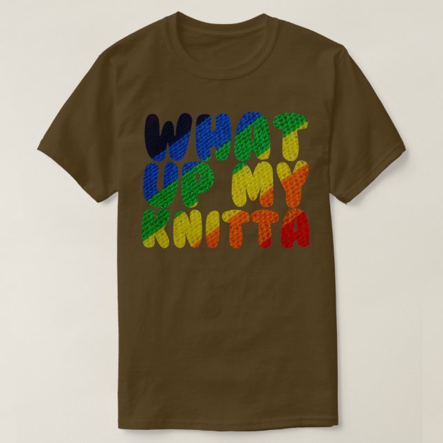 CAMISETA ¿QUÉ TAL MI KNITTA? (Diseño del anverso)