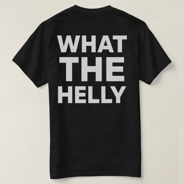 Camiseta qué tal - WTHELLY Streetwear Fashion Music (Reverso del diseño)