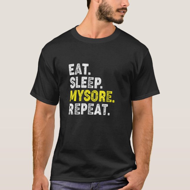 Camiseta ¡Que te duermas! Funny Mysore Yoga Ph (Anverso)