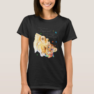 Camiseta Qué te hace diferente Mamá león Autismo Niño Awa