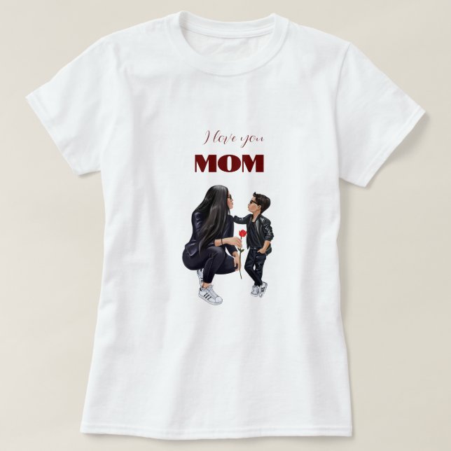 Camiseta que te quiero mamá (Diseño del anverso)